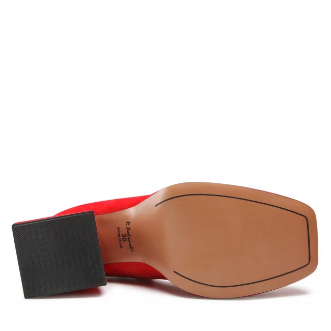 R.Polański Chaussures Basses R.POLAŃSKI - 1453 Czerwony Zamsz Rouge 4 R.Polański Chaussures Basses R.POLAŃSKI - 1453 Czerwony Zamsz Rouge – Image 4