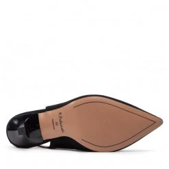 R.Polański Mules Et Sandales Sandales R.POLAŃSKI - 1421 Czarny Zamsz Noir -R.Polański Soldes Magasin 04 0000300723777 swa