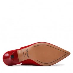 R.Polański Mules Et Sandales Sandales R.POLAŃSKI - 1421 Czerwony Zamsz Rouge -R.Polański Soldes Magasin 04 0000300724033 rz