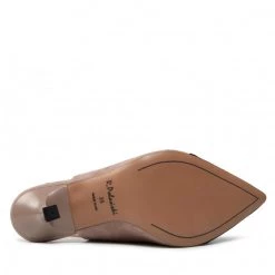 R.Polański Mules Et Sandales Sandales R.POLAŃSKI - 1428 Cappucino Zamsz/Czarny Zamsz Beige -R.Polański Soldes Magasin 04 0000300724309 st