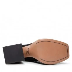 R.Polański Mules Et Sandales Sandales R.POLAŃSKI - 1491 Czarny Zamsz Noir -R.Polański Soldes Magasin 04 0000300726044 swa