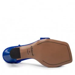 R.Polański Mules Et Sandales Talons Aiguilles R.POLAŃSKI - 1324 Chaber Zamsz Bleu Marine -R.Polański Soldes Magasin 04 0000300731352 mk