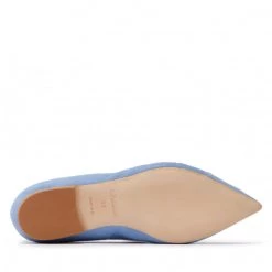 R.Polański Chaussures Basses Ballerines R.POLAŃSKI - 1474 Błękitny Zamsz Bleu -R.Polański Soldes Magasin 04 0000300706510 swa