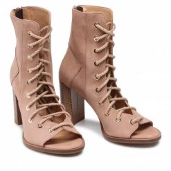 R.Polański Bottes Et Autres Bottines R.POLAŃSKI - 1406 Bezowy Zamsz Beige -R.Polański Soldes Magasin 05 0000300011461 rz