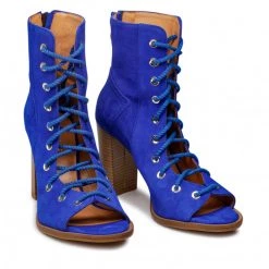 R.Polański Bottes Et Autres Bottines R.POLAŃSKI - 1406 Chaber Zamsz Bleu -R.Polański Soldes Magasin 05 0000300011782 rz