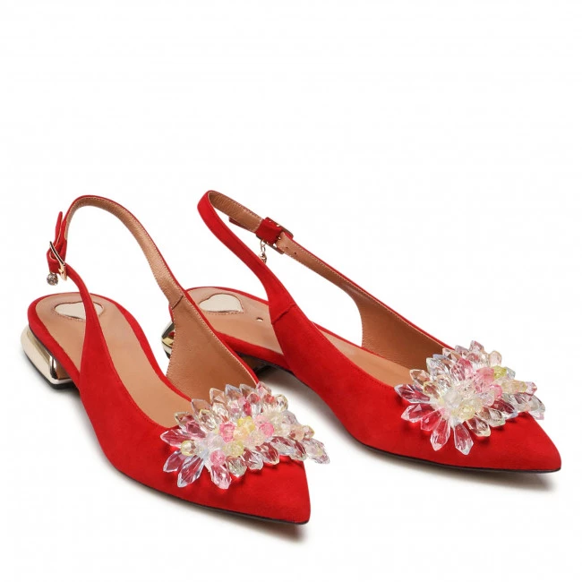 R.Polański Mules Et Sandales Sandales R.POLAŃSKI - 1015/L Czerwony Zamsz Rouge 5 R.Polański Mules Et Sandales Sandales R.POLAŃSKI - 1015/L Czerwony Zamsz Rouge – Image 5