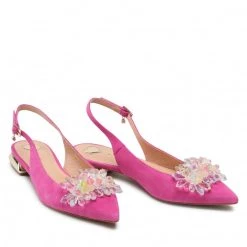 R.Polański Mules Et Sandales Sandales R.POLAŃSKI - 1015/L Magnolia Zamsz Rose -R.Polański Soldes Magasin 05 0000300596432 rz