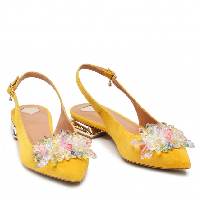 R.Polański Mules Et Sandales Sandales R.POLAŃSKI - 1015/L Żółty Zamsz Jaune 5 R.Polański Mules Et Sandales Sandales R.POLAŃSKI - 1015/L Żółty Zamsz Jaune – Image 5