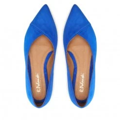 R.Polański Chaussures Basses Ballerines R.POLAŃSKI - 1474 Chaber Zamsz Bleu -R.Polański Soldes Magasin 05 0000300706602 rz