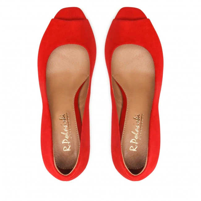 R.Polański Chaussures Basses R.POLAŃSKI - 1475 Czerwony Zamsz Rouge 5 R.Polański Chaussures Basses R.POLAŃSKI - 1475 Czerwony Zamsz Rouge – Image 5