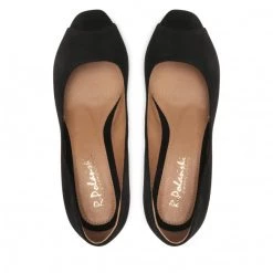 R.Polański Chaussures Basses R.POLAŃSKI - 1475 Czarny Zamsz Noir -R.Polański Soldes Magasin 05 0000300707500 rz