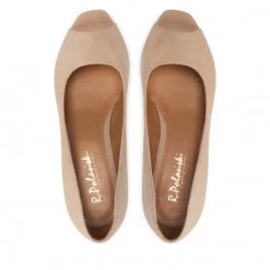 R.Polański Chaussures Basses R.POLAŃSKI - 1475 Beżowy Zamsz Beige -R.Polański Soldes Magasin 05 0000300707593 rz