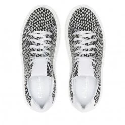 R.Polański Chaussures Basses Sneakers R.POLAŃSKI - 1476 Biały/Czarny Noir -R.Polański Soldes Magasin 05 0000300708279 rz