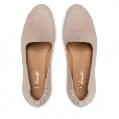 R.Polański Chaussures Basses R.POLAŃSKI - 1482 Beżowy Zamsz Beige -R.Polański Soldes Magasin 05 0000300712399 mf