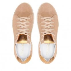 R.Polański Chaussures Basses Sneakers R.POLAŃSKI - 1483 Cappucino Zamsz Beige -R.Polański Soldes Magasin 05 0000300712665 rz