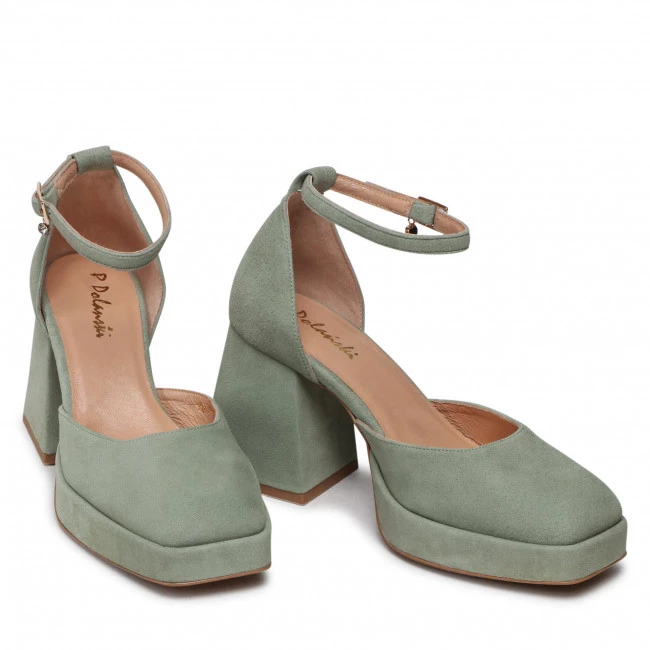 R.Polański Mules Et Sandales Chaussures Basses R.POLAŃSKI - 1454 Mięta Zamsz Vert 5 R.Polański Mules Et Sandales Chaussures Basses R.POLAŃSKI - 1454 Mięta Zamsz Vert – Image 5