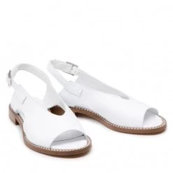 R.Polański Mules Et Sandales Sandales R.POLAŃSKI - 1440 Biały Icar Lico Blanc -R.Polański Soldes Magasin 05 0000300716656 swa