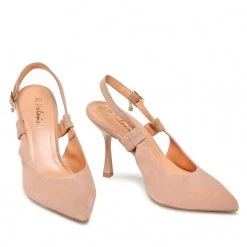 R.Polański Mules Et Sandales Sandales R.POLAŃSKI - 1442 Beżowy Zamsz Beige -R.Polański Soldes Magasin 05 0000300717776 rz