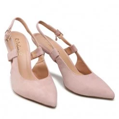 R.Polański Mules Et Sandales Sandales R.POLAŃSKI - 1442 Różowy Zamsz Rose -R.Polański Soldes Magasin 05 0000300717851 rz