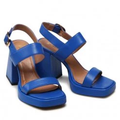 R.Polański Mules Et Sandales Sandales R.POLAŃSKI - 1451 Chaber Polina 561 Lico Bleu -R.Polański Soldes Magasin 05 0000300718810 rz