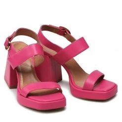 R.Polański Mules Et Sandales Sandales R.POLAŃSKI - 1451 Fuksja Polina 559 Lico Rose -R.Polański Soldes Magasin 05 0000300718896 rz