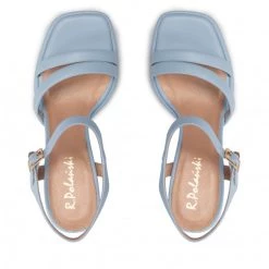 R.Polański Mules Et Sandales Sandales R.POLAŃSKI - 1458 Błekit Polina Lico 584 Bleu -R.Polański Soldes Magasin 05 0000300719138 ki