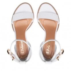 R.Polański Mules Et Sandales Sandales R.POLAŃSKI - 1450 Biały Polina Lico Blanc -R.Polański Soldes Magasin 05 0000300721384 is