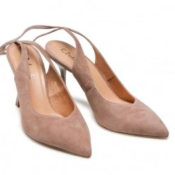 R.Polański Mules Et Sandales Sandales R.POLAŃSKI - 1421 Cappucino Zamsz Beige -R.Polański Soldes Magasin 05 0000300723142 rz