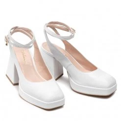 R.Polański Mules Et Sandales Sandales R.POLAŃSKI - 1491 Biały Polina Lico Blanc -R.Polański Soldes Magasin 05 0000300725801 bs