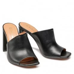 R.Polański Mules Et Sandales Mules / Sandales De Bain R.POLAŃSKI - 1490 Czarny Polina 550 Lico Noir -R.Polański Soldes Magasin 05 0000300728710 rz