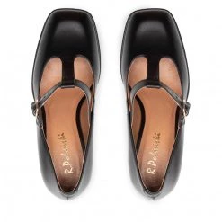 R.Polański Chaussures Basses R.POLAŃSKI - 1455 Czarny Polina 550 Lico Noir -R.Polański Soldes Magasin 05 0000300730362 st