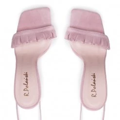 R.Polański Mules Et Sandales Sandales R.POLAŃSKI - 1324 Różowy Zamsz Rose -R.Polański Soldes Magasin 05 0000300730683 mg