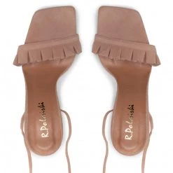 R.Polański Mules Et Sandales Sandales R.POLAŃSKI - 1324 Beżowy Zamsz Beige -R.Polański Soldes Magasin 05 0000300730768 mk