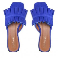 R.Polański Mules Et Sandales Mules / Sandales De Bain R.POLAŃSKI - 1282 Chaber Zamsz Bleu Marine -R.Polański Soldes Magasin 05 0000300731673 rz