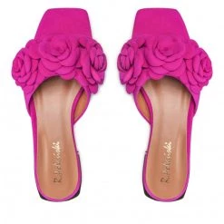 R.Polański Mules Et Sandales Mules / Sandales De Bain R.POLAŃSKI - 1281 Fuksja Zamsz Rose -R.Polański Soldes Magasin 05 0000300731833 rz