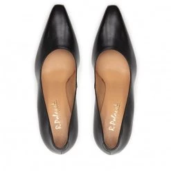 Chaussures Basses Talons Aiguilles R.Polański - 1572 Czarny Lico Noir -R.Polański Soldes Magasin 05 0000301600541 ks