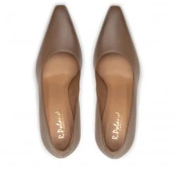 Chaussures Basses Talons Aiguilles R.Polański - 1572 Brązowy Lico 1 Marron -R.Polański Soldes Magasin 05 0000301600756 ks