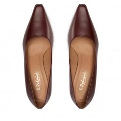 Chaussures Basses Talons Aiguilles R.Polański - 1572 Bordowy Lico Bordeaux -R.Polański Soldes Magasin 05 0000301600923 ph