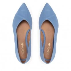 R.Polański Chaussures Basses Ballerines R.POLAŃSKI - 1474 Błękitny Zamsz Bleu -R.Polański Soldes Magasin 05 0000300706510 swa