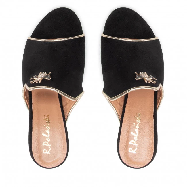 R.Polański Mules Et Sandales Mules / Sandales De Bain R.POLAŃSKI - 1007 Czarny Zamsz Noir 6 R.Polański Mules Et Sandales Mules / Sandales De Bain R.POLAŃSKI - 1007 Czarny Zamsz Noir – Image 6