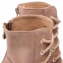 R.Polański Bottes Et Autres Bottines R.POLAŃSKI - 1406 Bezowy Zamsz Beige -R.Polański Soldes Magasin 06 0000300011461 rz