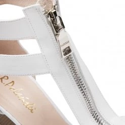 R.Polański Mules Et Sandales Sandales R.POLAŃSKI - 1410 Biały Lico Blanc -R.Polański Soldes Magasin 06 0000300017210 pa