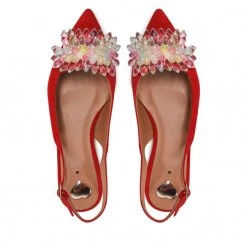 R.Polański Mules Et Sandales Sandales R.POLAŃSKI - 1015/L Czerwony Zamsz Rouge 11 R.Polański Mules Et Sandales Sandales R.POLAŃSKI - 1015/L Czerwony Zamsz Rouge -R.Polański Soldes Magasin 06 0000300595909 rz