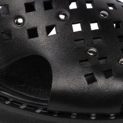 R.Polański Mules Et Sandales Sandales R.POLAŃSKI - 1468 Czarny Lico Noir -R.Polański Soldes Magasin 06 0000300704004 ki