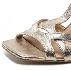 R.Polański Mules Et Sandales Sandales R.POLAŃSKI - 1472 Złoty Kryształ Or -R.Polański Soldes Magasin 06 0000300704639 rz