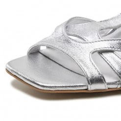 R.Polański Mules Et Sandales Sandales R.POLAŃSKI - 1472 Srebrny Kryształ Argent -R.Polański Soldes Magasin 06 0000300704721 rz