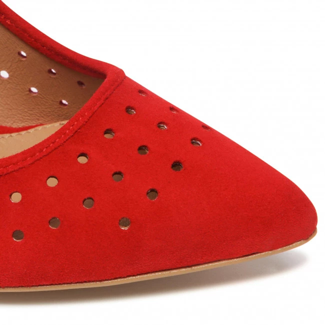 R.Polański Chaussures Basses R.POLAŃSKI - 1473 Czerwony Zamsz Rouge 6 R.Polański Chaussures Basses R.POLAŃSKI - 1473 Czerwony Zamsz Rouge – Image 6