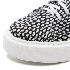 R.Polański Chaussures Basses Sneakers R.POLAŃSKI - 1476 Biały/Czarny Noir -R.Polański Soldes Magasin 06 0000300708279 rz