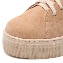 R.Polański Chaussures Basses Sneakers R.POLAŃSKI - 1483 Cappucino Zamsz Beige -R.Polański Soldes Magasin 06 0000300712665 rz