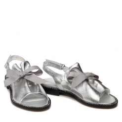 R.Polański Mules Et Sandales Sandales R.POLAŃSKI - 1435 Srebrny Lico Argent -R.Polański Soldes Magasin 06 0000300717288 ts